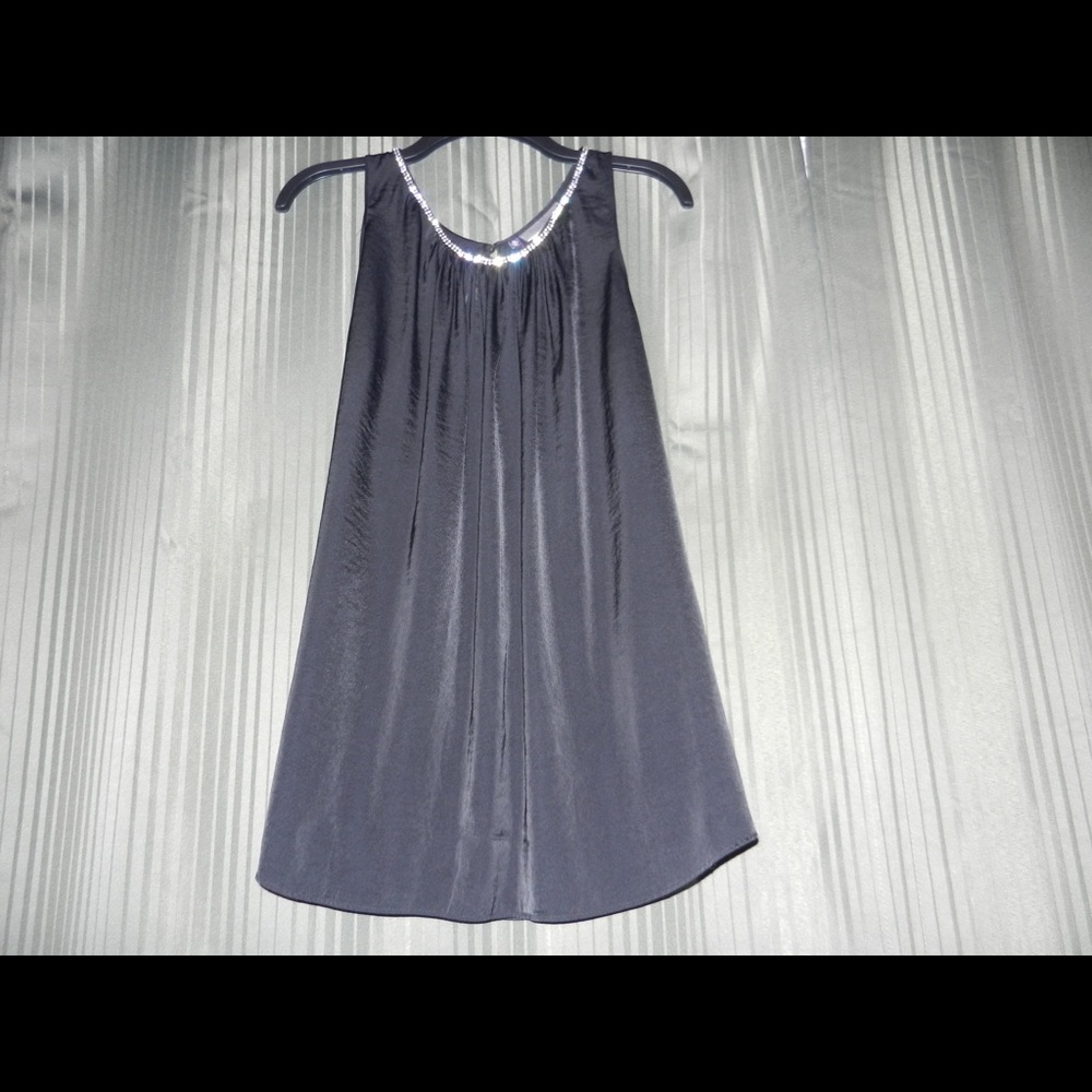 Jennifer Lopez Black Sateen Top - Size OX
